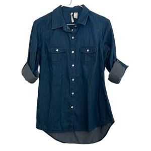 NWOT RED CAMEL Blue Jean Button-down Shirt ~ Size S (Juniors)